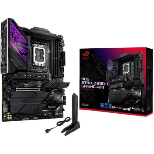 Материнська плата Asus ROG STRIX Z890-E GAMING WIFI, s1851, 4xDDR5, HDMI, DP, 2xUSB4, 2xPCIe, 7xM.2, 4xSATA, LAN 5Gb