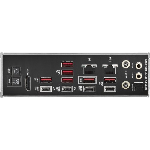 Материнська плата Asus ROG CROSSHAIR X870E HERO, sAM5, 4xDDR5, HDMI, 2xUSB4, 2xPCIe, 5xM.2, 4xSATA, LAN 5Gb, LAN 2.5Gb