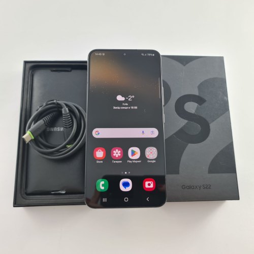 Смартфон Samsung Galaxy S22 (S901B) 128Gb Phantom Black (SM-S901BZKDSEK) USED **