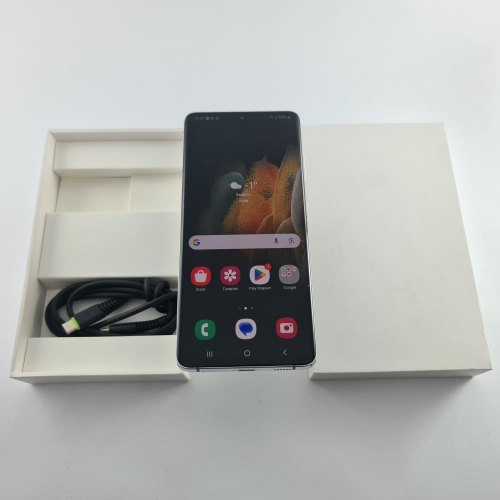 Смартфон Samsung Galaxy S21 Ultra (G998B) 128Gb Phantom Silver (SM-G998BZSDSEK) USED **