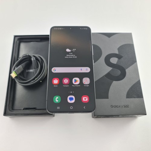 Смартфон Samsung Galaxy S22 (S901B) 128Gb Phantom Black (SM-S901BZKDSEK) USED **
