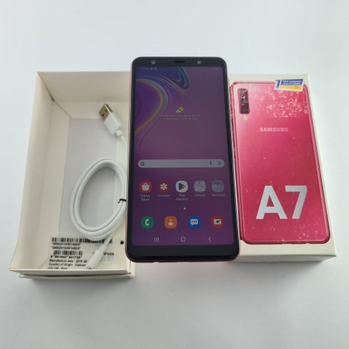 Смартфон Samsung Galaxy A7 2018 (A750F) 64Gb Pink (SM-A750FZIUSEK) USED **