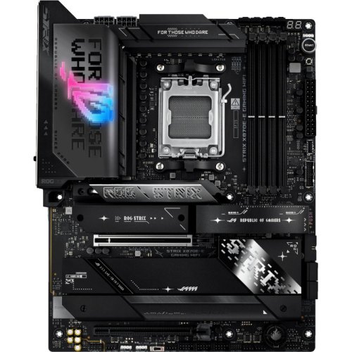 Материнська плата Asus ROG STRIX X870E-E GAMING WIFI, sAM5, 4xDDR5, HDMI, 2xUSB4, 2xPCIe, 5xM.2, 4xSATA, LAN 5Gb