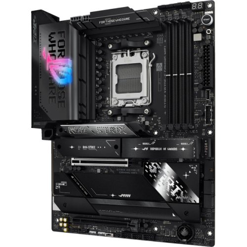 Материнська плата Asus ROG STRIX X870E-E GAMING WIFI, sAM5, 4xDDR5, HDMI, 2xUSB4, 2xPCIe, 5xM.2, 4xSATA, LAN 5Gb