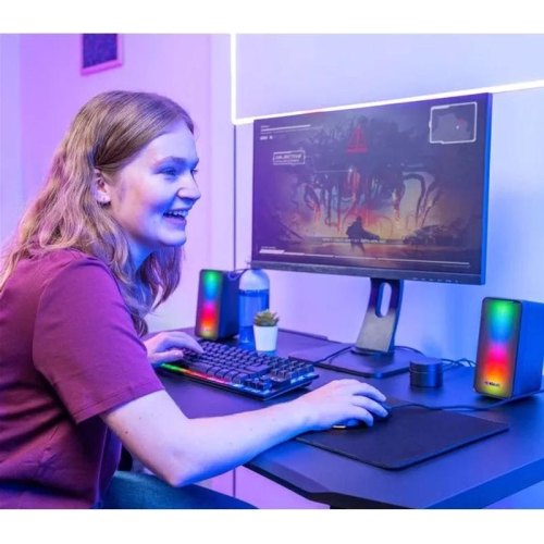 Акустична система Trust GXT 611 Wezz Illuminated 2.0 RGB speaker set (24587)