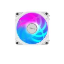Вентилятор для корпусу Gigabyte, 120mm, RGB, 600-2000 RPM, 8.2-29dBA, 4-Pin, PWM, білий (GP-ECFAN1201 ICE)