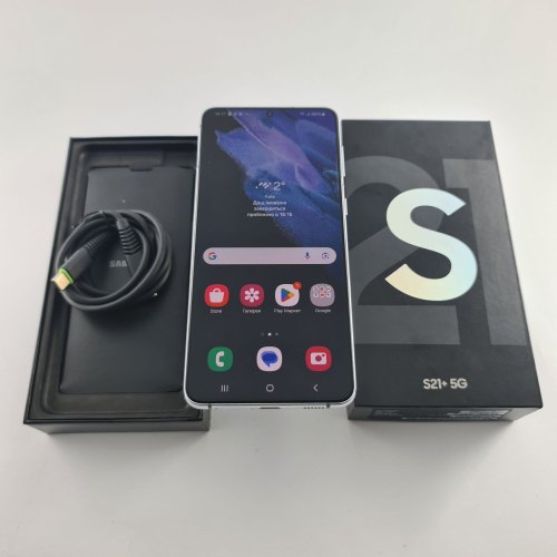 Смартфон Samsung Galaxy S21 Plus (G996B) 128Gb Phantom Silver (SM-G996BZSDSEK) USED **