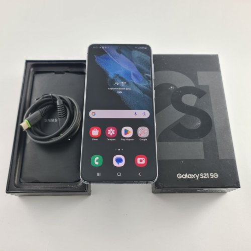 Смартфон Samsung Galaxy S21 (G991B) 256Gb Phantom Gray (SM-G991BZAGSEK) USED **