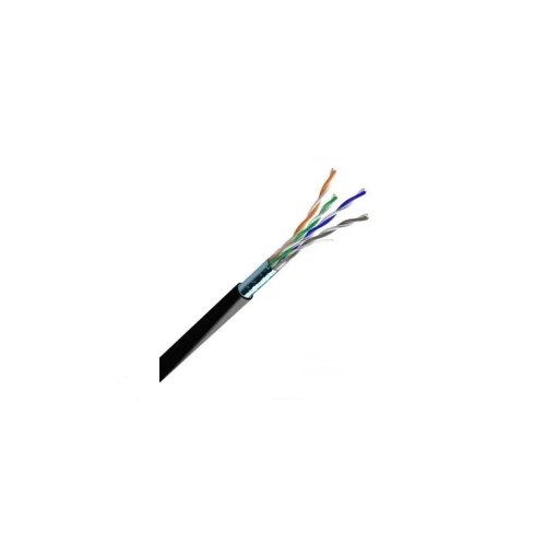 Кабель ZZKM cat.5e F/UTP, PE, 4х2х24 AWG, 305м, чорний (7091002)