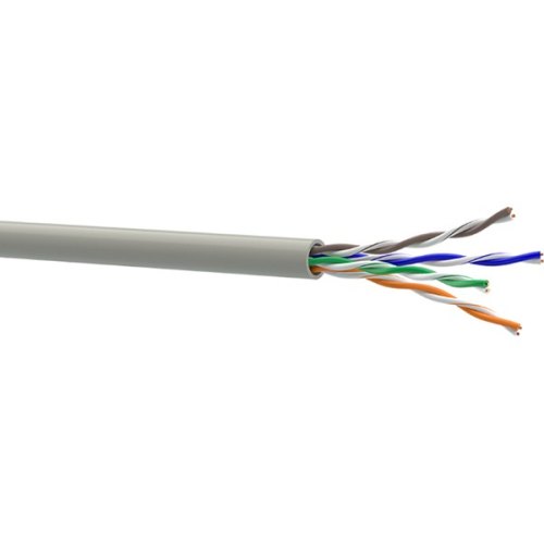 Кабель ZZKM cat.6, U/UTP, 4х2х23 AWG, 305м, сірий (7091005)