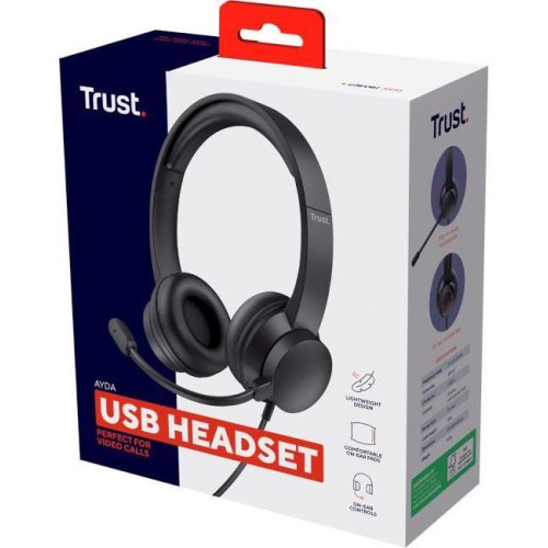 Гарнітура Trust Ayda USB-ENC PC headset (25089)