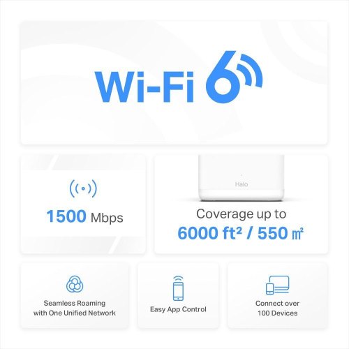 Домашня Mesh Wi-Fi система Mercusys Halo H60X (3-pack)