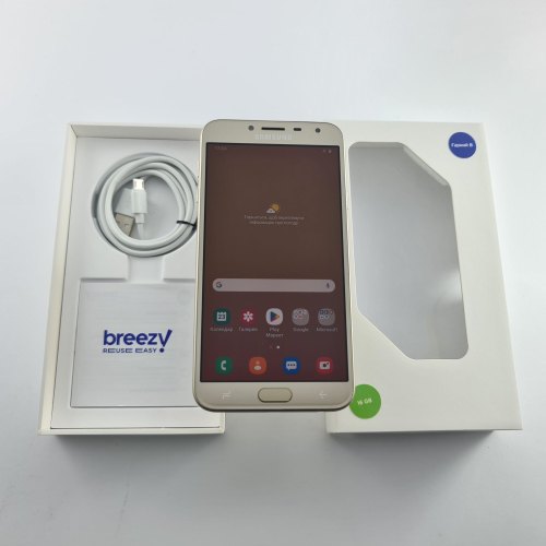 Смартфон Samsung Galaxy J4 2018 (J400F) 16Gb Gold (SM-J400FZDDSEK) USED **