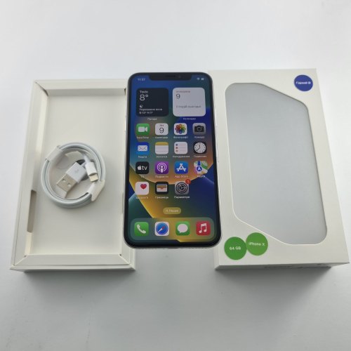 Смартфон Apple iPhone X 64 GB Silver USED **