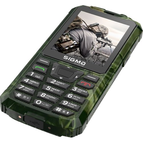 Мобільний телефон Sigma mobile X-treme PR68 Type-C Dual Sim Khaki