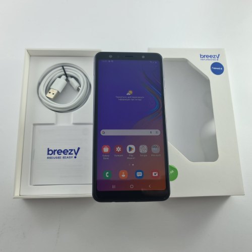 Смартфон Samsung Galaxy A7 2018 (A750F) 64Gb Black (SM-A750FZKUSEK) USED **