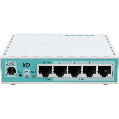 Маршрутизатор Mikrotik hEX refresh 2024, 5x10/100/1000, 1xUSB type-A (E50UG)