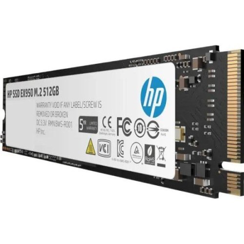 Накопичувач SSD M.2 2280 HP EX950 512Gb PCIe Gen3 x4 NVMe 1.3 3D NAND (5MS22AA)