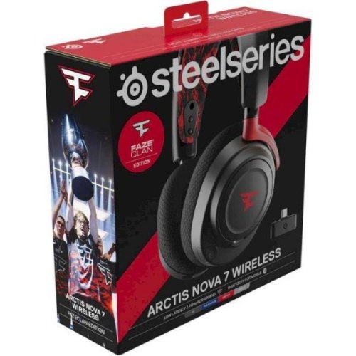 Гарнітура ігрова, бездротова SteelSeries Arctis Nova 7 Wireless Faze Clan (61556)