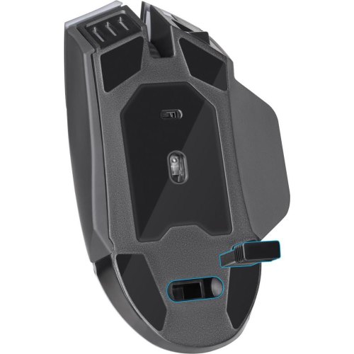 Мишка бездротова, ігрова Defender Oneshot GM-067, LED, 3200 dpi, чорна (52067)