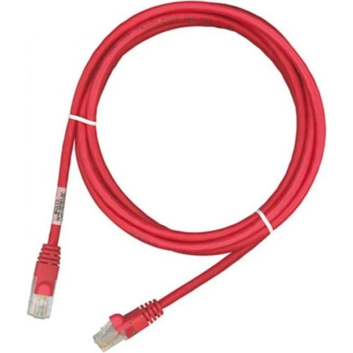 Патч-корд KINGDA UTP, cat.5e, 0.5м, CU, червоний (PAUT3050-CU-RD)