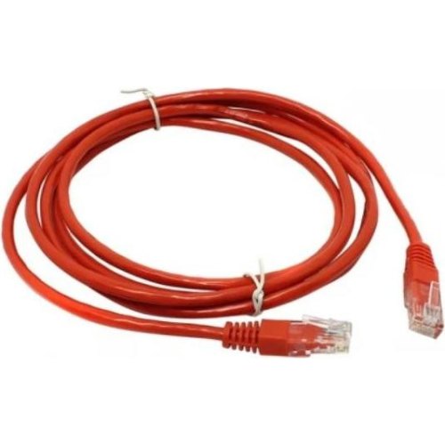 Патч-корд KINGDA UTP, cat.5e, 0.5м, CU, червоний (PAUT3050-CU-RD)
