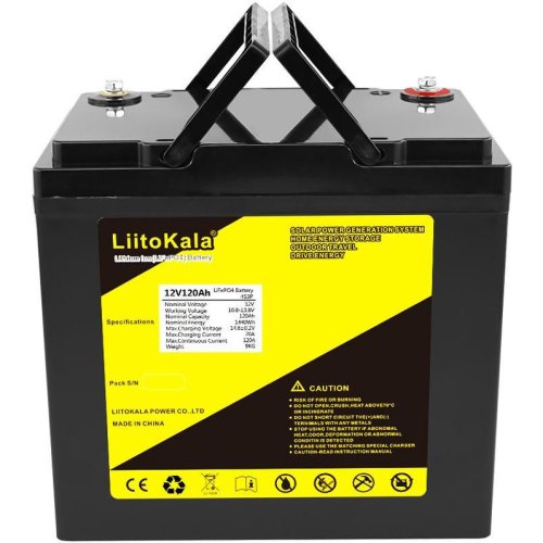 Акумуляторна батарея LiitoKala, LiFePO4, 12V/120Ah
