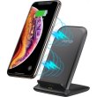 Бездротовий зарядний пристрій Choetech 15W Fast Wireless Charging Stand 2coils black (T555-F-BK)