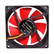 Вентилятор для корпусу Xilence XPF80.R, 80mm, black/red (XF037)