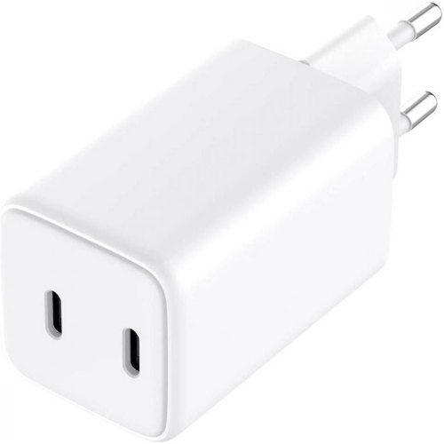 Зарядний пристрій Sandberg , 2x USB-C 65W Gan III, білий (441-56)