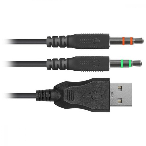 Навушники дротові з мікрофоном Defender Dexter RGB, кабель 2.2 м (64595)