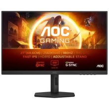 Монітор AOC Q27G4XF 27 Fast IPS, QHD, 180Гц, 0.5мс, HDMI, DP, HAS, Pivot, чорно-сірий
