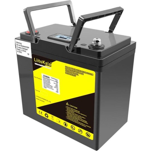 Акумуляторна батарея LiitoKala, LiFePO4, 12V/60Ah, LCD