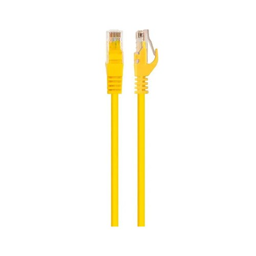 Патч-корд KINGDA UTP, cat.5e, 10м, CU, жовтий (PAUT31000-CU-YL)