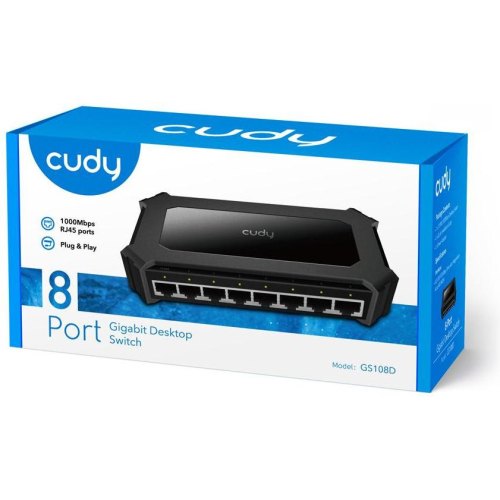 Комутатор Cudy GS108D, 8-Port Gigabit Desktop Switch