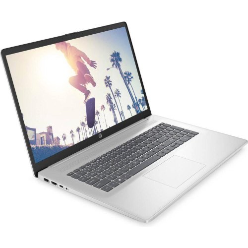 Ноутбук HP 17-cn3031ua 17.3 FHD IPS/Intel N200/8Gb/SSD256Gb/Intel UHD/DOS/Сріблястий (B0QT9EA)
