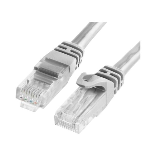 Патч-корд KINGDA UTP, cat.5e, 10м, CU, сірий (PAUT31000-CU-GY)