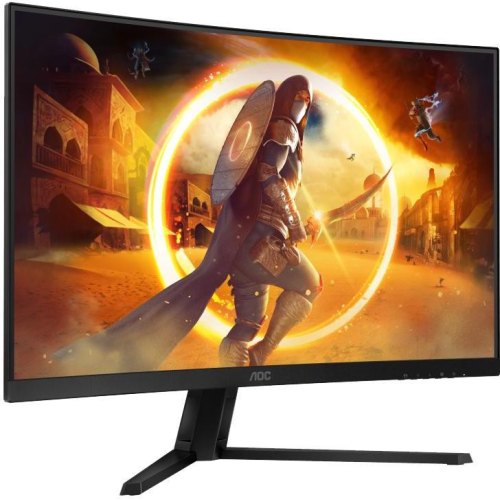 Монітор AOC CQ32G4VE 31.5 VA, QHD, 180Гц, 0.5 мс, вигнутий, 2хHDMI, DP, чорно-сірий
