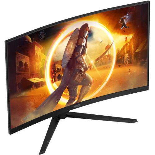 Монітор AOC CQ32G4VE 31.5 VA, QHD, 180Гц, 0.5 мс, вигнутий, 2хHDMI, DP, чорно-сірий