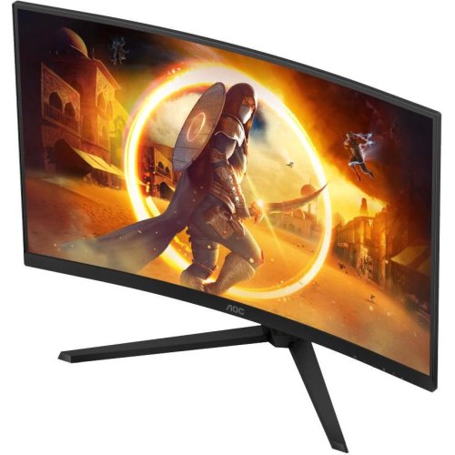 Монітор AOC CQ32G4VE 31.5 VA, QHD, 180Гц, 0.5 мс, вигнутий, 2хHDMI, DP, чорно-сірий