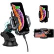 Автотримач з бездротовою зарядкою Choetech, на панель, 15W Fast Wireless Charger, 4.7-7.2 (T521-F-101ACBK)