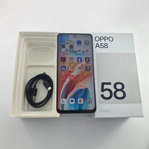 Смартфон OPPO A58 8/128Gb Glowing Black USED **