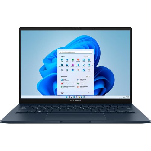 Ноутбук Asus UX3405MA-QD869W 14 OLED/Intel U7-155H/16Gb/SSD 512Gb/Intel Arc/W11/BL/Sleeve/Ponder Blue (90NB11R1-M01H70)