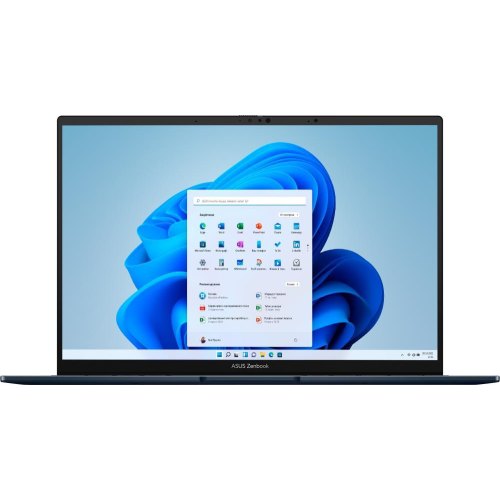 Ноутбук Asus UX3405MA-QD869W 14 OLED/Intel U7-155H/16Gb/SSD 512Gb/Intel Arc/W11/BL/Sleeve/Ponder Blue (90NB11R1-M01H70)