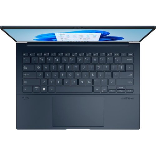 Ноутбук Asus UX3405MA-QD869W 14 OLED/Intel U7-155H/16Gb/SSD 512Gb/Intel Arc/W11/BL/Sleeve/Ponder Blue (90NB11R1-M01H70)