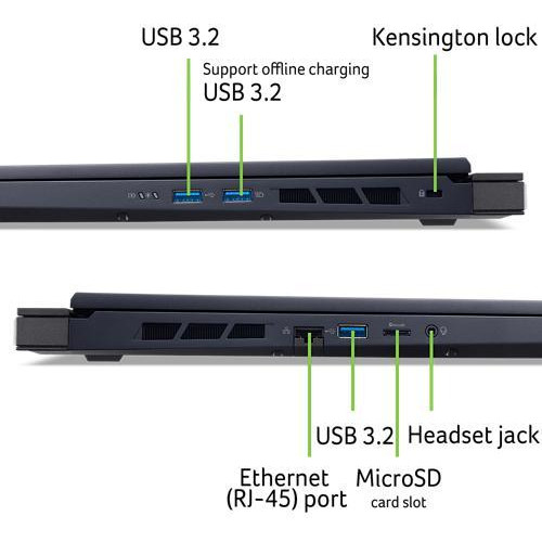 Ноутбук Acer Predator Helios Neo 18 PHN18-71-77JP 18 WUXGA IPS 165Hz/Intel i7-14650HX/32Gb/SSD 1TB/RTX 4060 8Gb/noOS/Abyssal Black (NH.QS0EU.002)