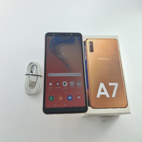 Смартфон Samsung Galaxy A7 2018 (A750F) 64Gb Gold (SM-A750FZDUSEK) USED **