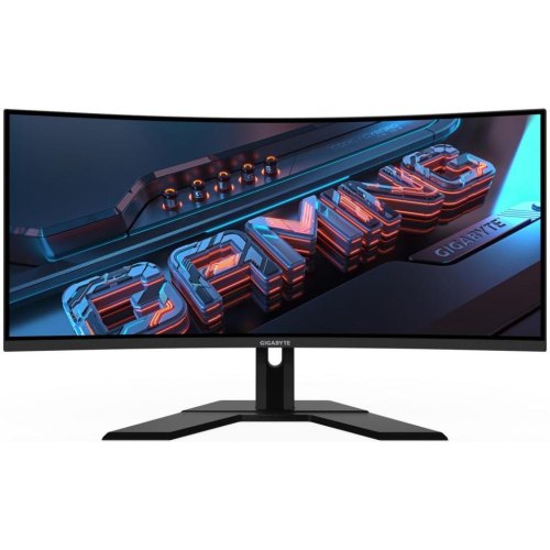 Монiтор iгровий Gigabyte G34WQCP Gaming Monitor 34 VA 1500R, 3‎440x1440, 180Hz, HDR400, 2xHDMI(2.0), 2xDP(1.4), 2x2W
