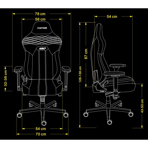 Крісло для геймерів HATOR Arc 2 XL Fabric Grey (HTC2106)