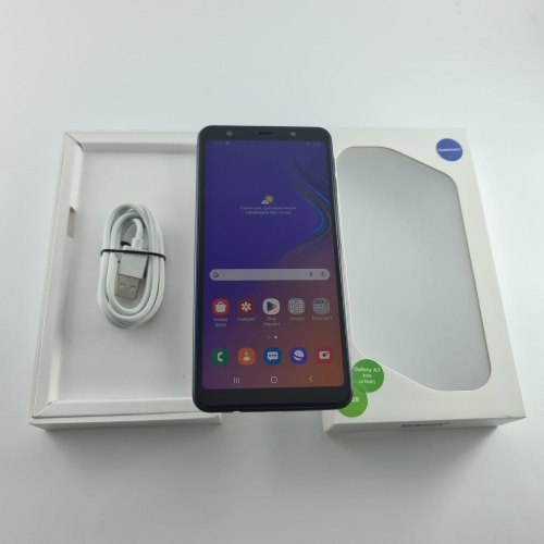 Смартфон Samsung Galaxy A7 2018 (A750F) 64Gb Black (SM-A750FZKUSEK) USED **